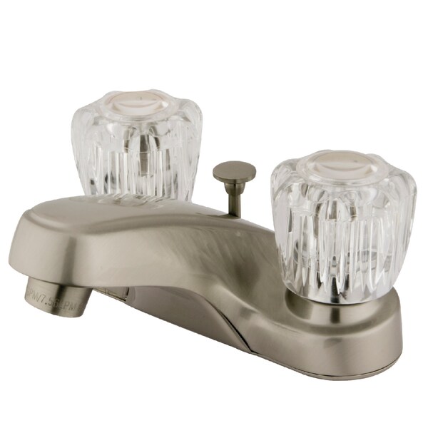 4" Centerset Bathroom Faucet, Brushed Nickel